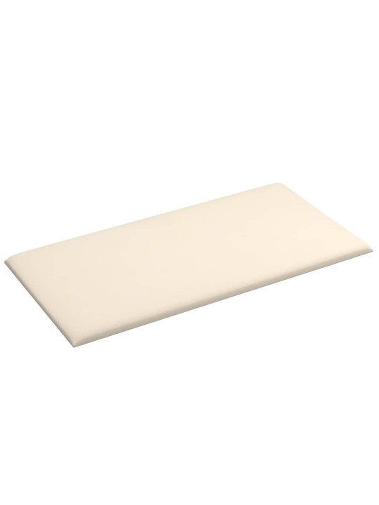 Sienas paneļi, 12 gab., krēmkrāsas, 60x30 cm, samts, 2,16 m²