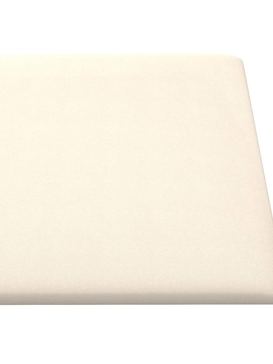 Sienas paneļi, 12 gab., krēmkrāsas, 60x30 cm, samts, 2,16 m²