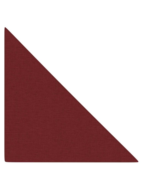 Sienas paneļi, 12 gab., vīnsarkani, 30x30 cm, audums, 0,54 m²