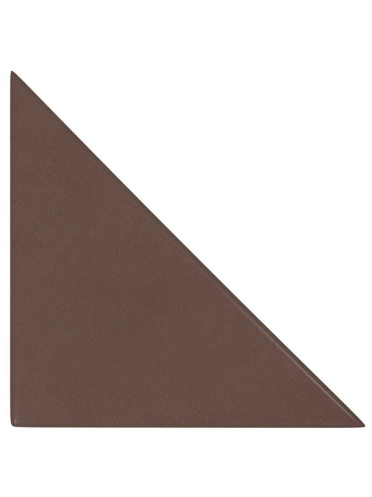 Sienas paneļi, 12 gab., brūni, 30x30 cm, mākslīgā āda, 0,54 m²