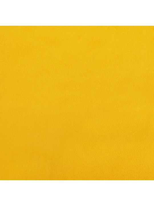 Sienas paneļi, 12 gab., dzelteni, 60x30 cm, samts, 2,16 m²