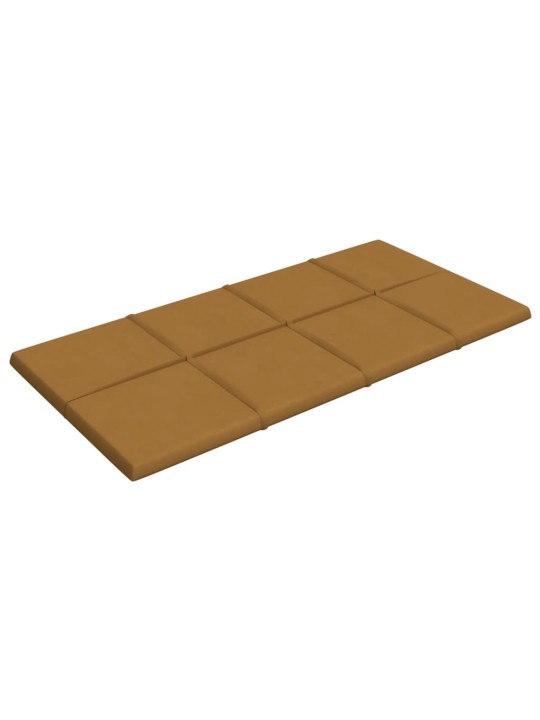Sienas paneļi, 12 gab., brūni, 60x30 cm, samts, 2,16 m²