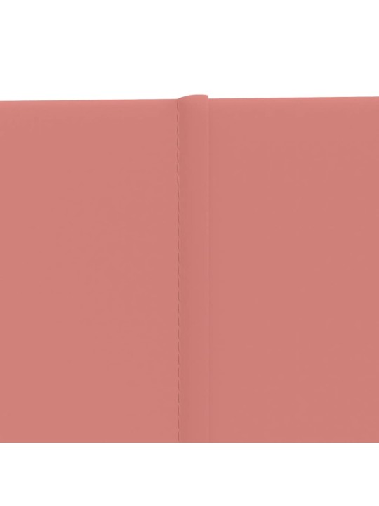 Sienas paneļi, 12 gab., rozā, 90x15 cm, samts, 1,62 m²