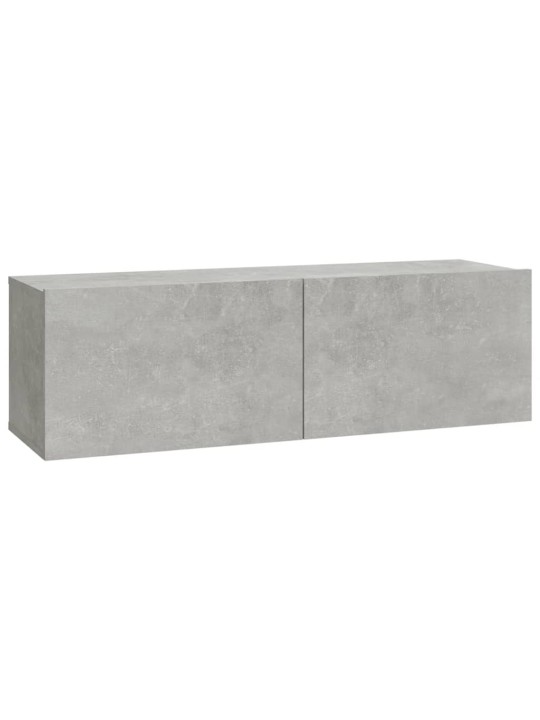 Tv skapīši, 2 gab., betonpelēki, 100x30x30cm, inženierijas koks