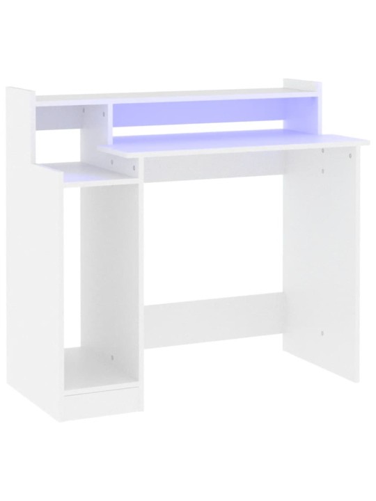 Rakstāmgalds, led, balts, 97x45x90 cm, inženierijas koks