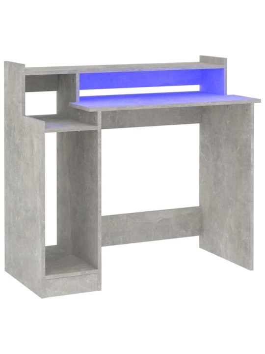 Rakstāmgalds, led, betonpelēks, 97x45x90 cm, inženierijas koks