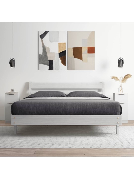 Kumodes, 2 gab., baltas, 30x30x70 cm, inženierijas koks
