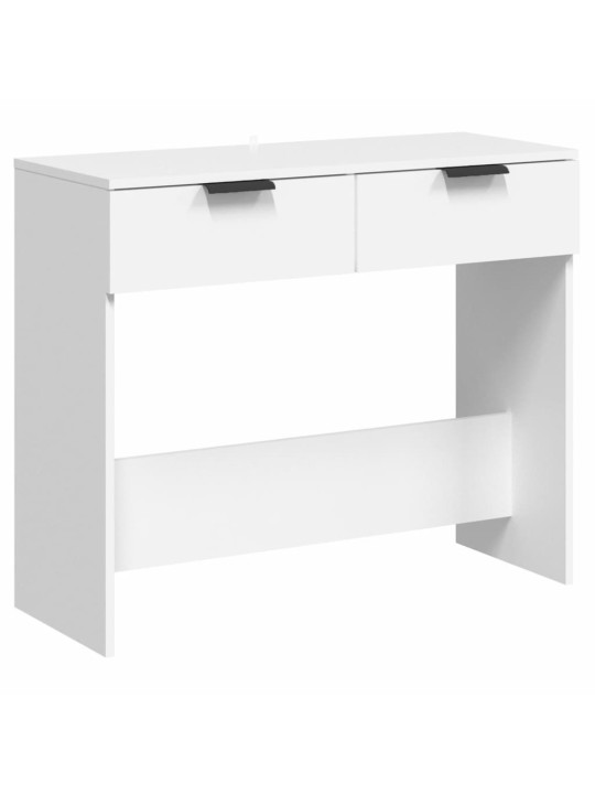 Konsoles galdiņš, balts, 90x36x75 cm, inženierijas koks