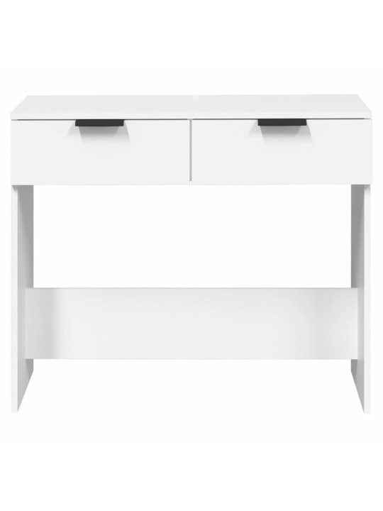 Konsoles galdiņš, balts, 90x36x75 cm, inženierijas koks