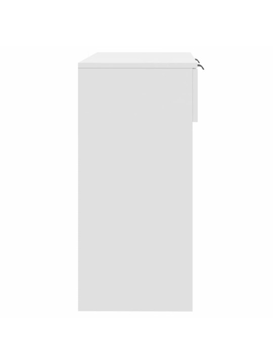 Konsoles galdiņš, balts, 90x36x75 cm, inženierijas koks