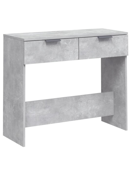 Konsoles galdiņš, betona pelēks, 90x36x75 cm, inženierijas koks