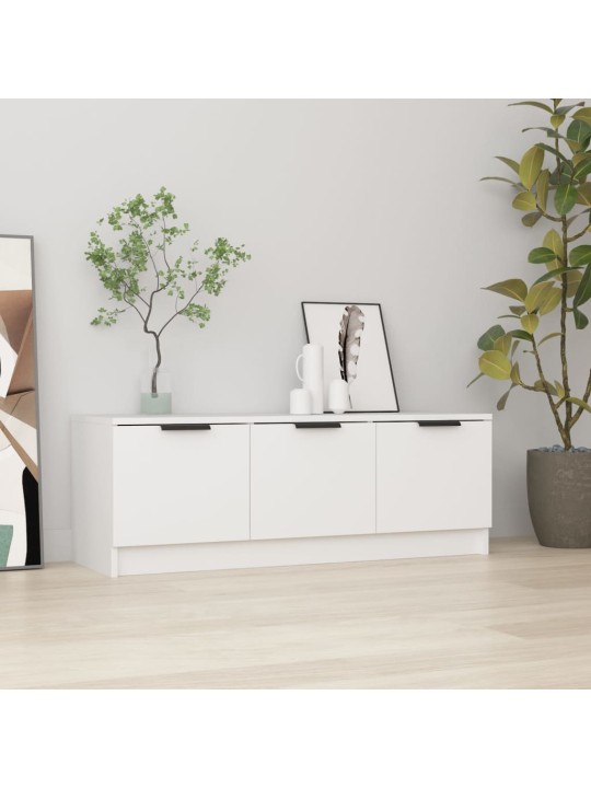 Tv skapītis, balts, 102x35x36,5 cm, inženierijas koks