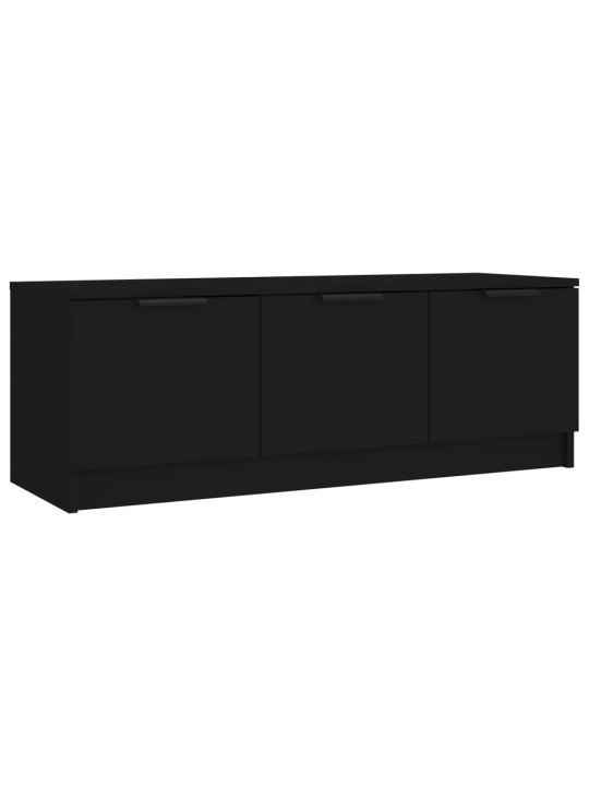 Tv skapītis, melns, 102x35x36,5 cm, inženierijas koks