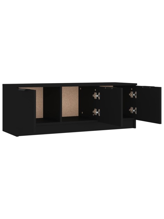 Tv skapītis, melns, 102x35x36,5 cm, inženierijas koks