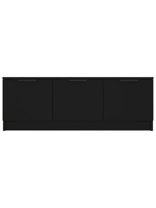 Tv skapītis, melns, 102x35x36,5 cm, inženierijas koks