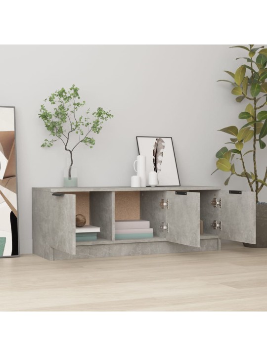 Tv skapītis, betona pelēks, 102x35x36,5 cm, inženierijas koks