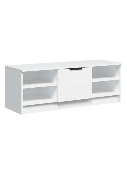 Tv skapītis, balts, 102x35,5x36,5 cm, inženierijas koks
