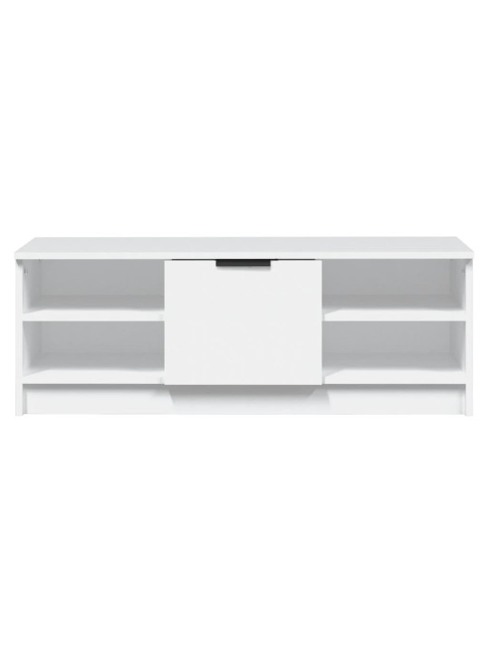 Tv skapītis, balts, 102x35,5x36,5 cm, inženierijas koks