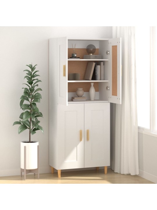 Kumode, balta, 69,5x34x90 cm, inženierijas koks