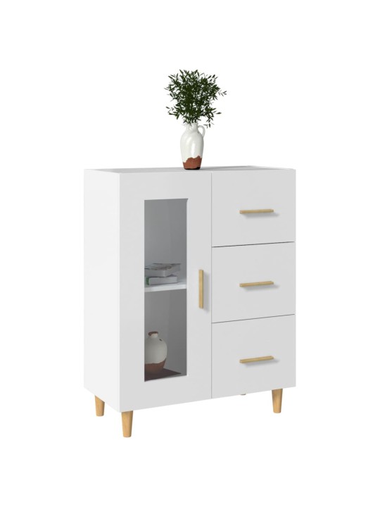 Kumode, balta, 69,5x34x90 cm, inženierijas koks