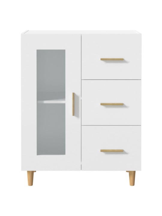 Kumode, balta, 69,5x34x90 cm, inženierijas koks