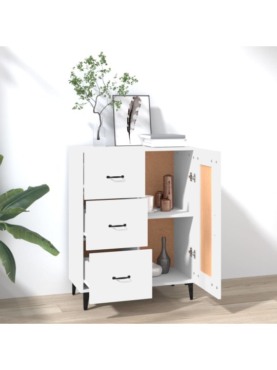 Kumode, balta, 69,5x34x90 cm, inženierijas koks