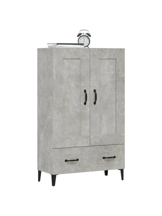 Augstais skapītis, betonpelēks, 70x31x115 cm, inženierijas koks