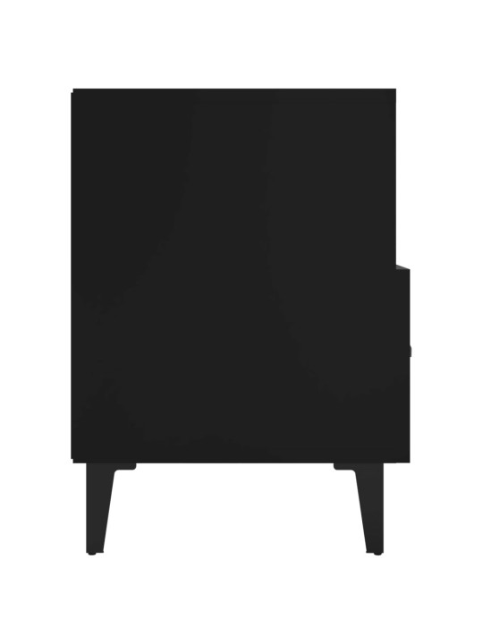 Tv skapītis, melns, 80x36x50 cm, inženierijas koks