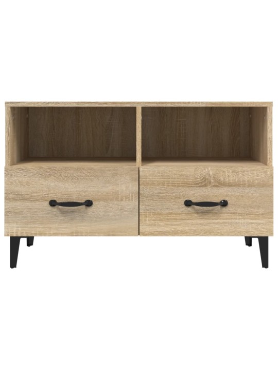 Tv skapītis, ozolkoka krāsa, 80x36x50 cm, inženierijas koks