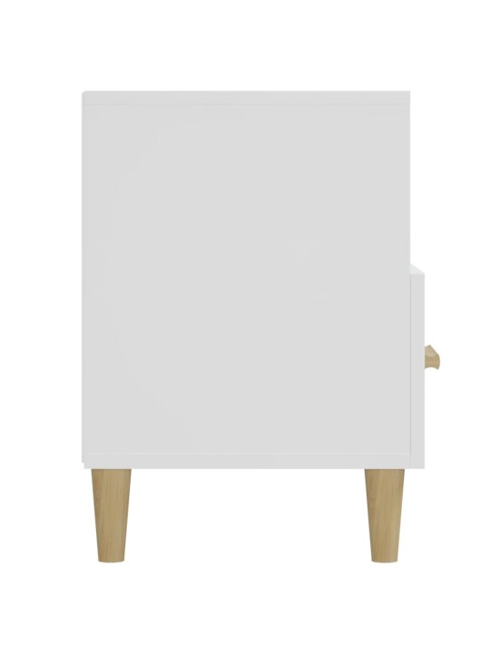 Tv skapītis, spīdīgi balts, 102x36x50 cm, inženierijas koks