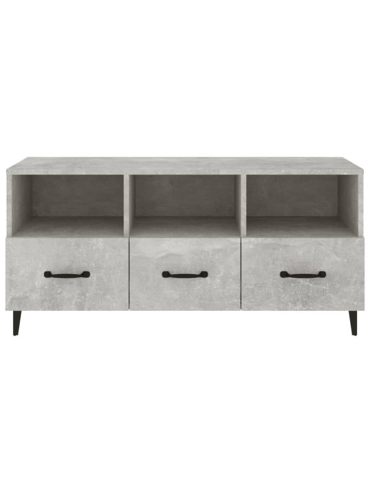Tv skapītis, betona pelēks, 102x35x50 cm, inženierijas koks