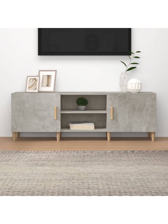 Tv skapītis, betona pelēks, 150x30x50 cm, inženierijas koks