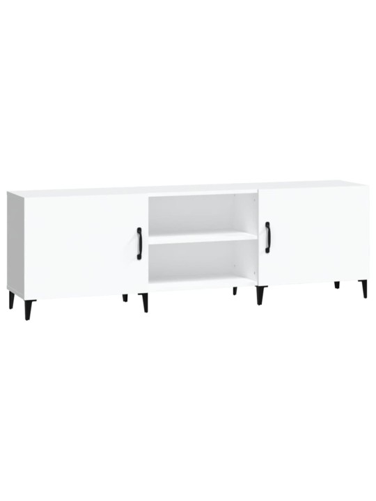Tv skapītis, balts, 150x30x50 cm, inženierijas koks