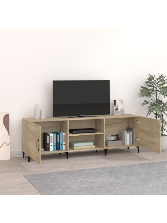 Tv skapītis, ozolkoka krāsa, 150x30x50 cm, inženierijas koks