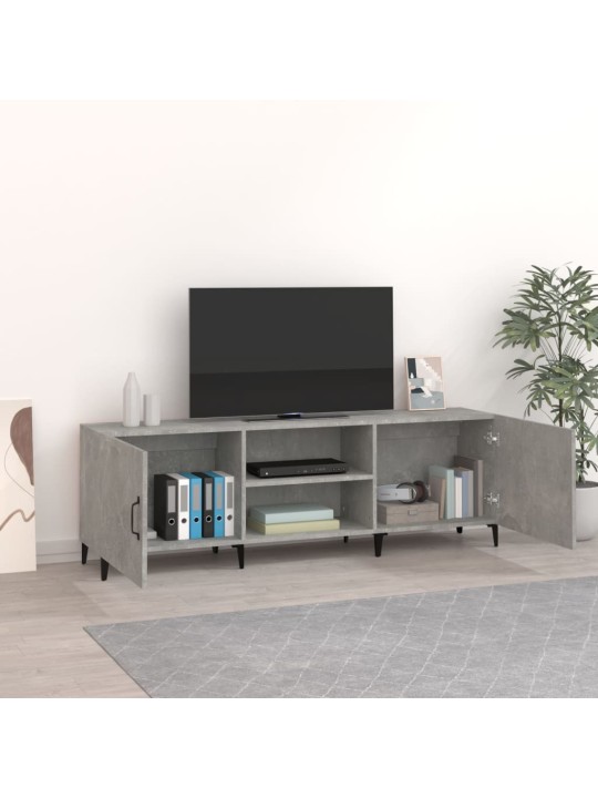 Tv skapītis, betona pelēks, 150x30x50 cm, inženierijas koks