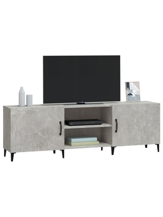Tv skapītis, betona pelēks, 150x30x50 cm, inženierijas koks