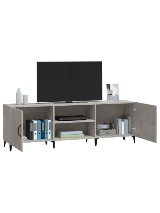 Tv skapītis, betona pelēks, 150x30x50 cm, inženierijas koks