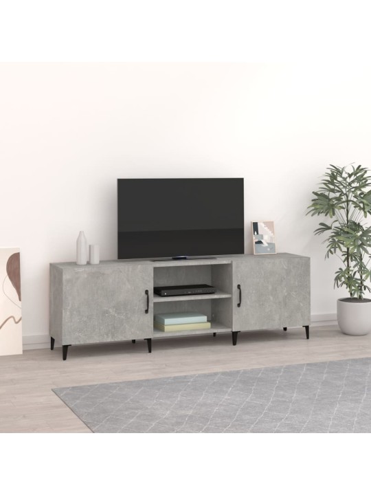 Tv skapītis, betona pelēks, 150x30x50 cm, inženierijas koks