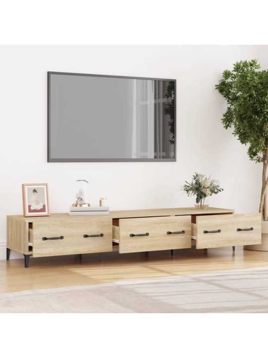 Tv skapītis, ozolkoka krāsa, 150x34,5x30 cm, inženierijas koks