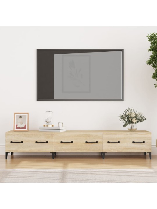 Tv skapītis, ozolkoka krāsa, 150x34,5x30 cm, inženierijas koks
