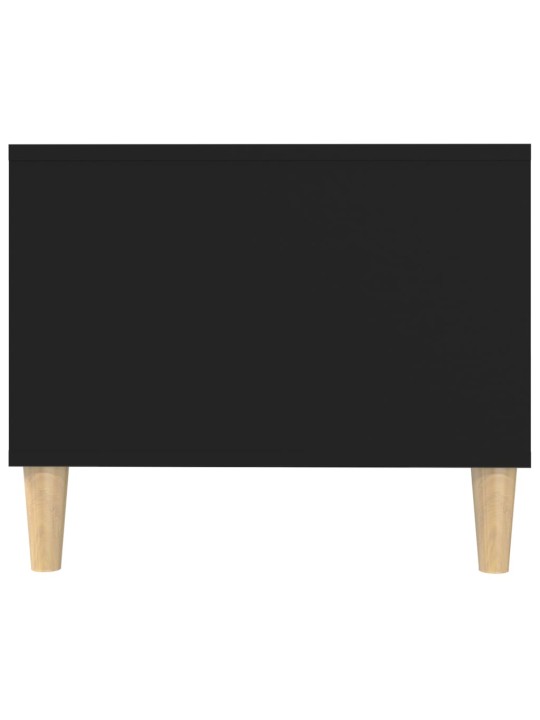 Kafijas galdiņš, melns, 102x50x40 cm, inženierijas koks