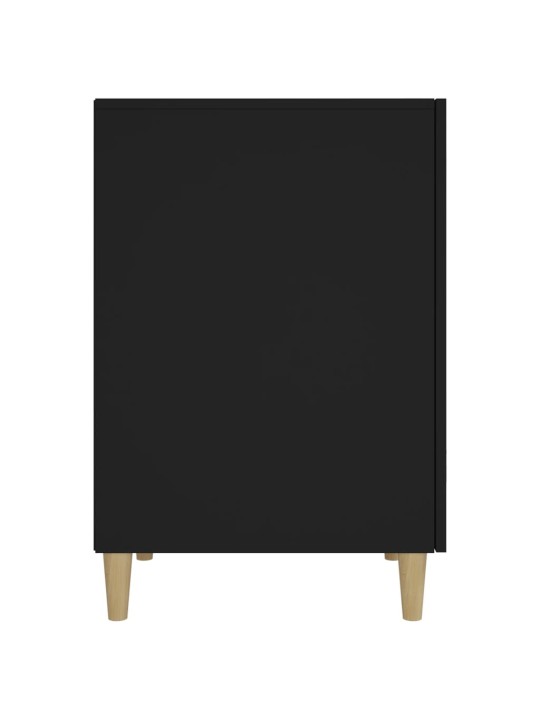 Rakstāmgalds, melns, 140x50x75 cm, inženierijas koks