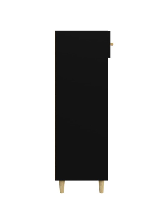Apavu skapītis, melns, 60x35x105 cm, inženierijas koks