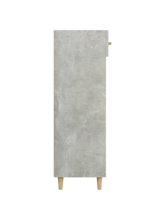 Apavu skapītis, betona pelēks, 60x35x105 cm, inženierijas koks