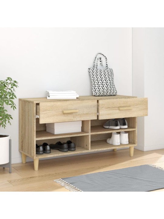 Apavu skapītis, ozolkoka krāsa, 102x35x55 cm, inženierijas koks
