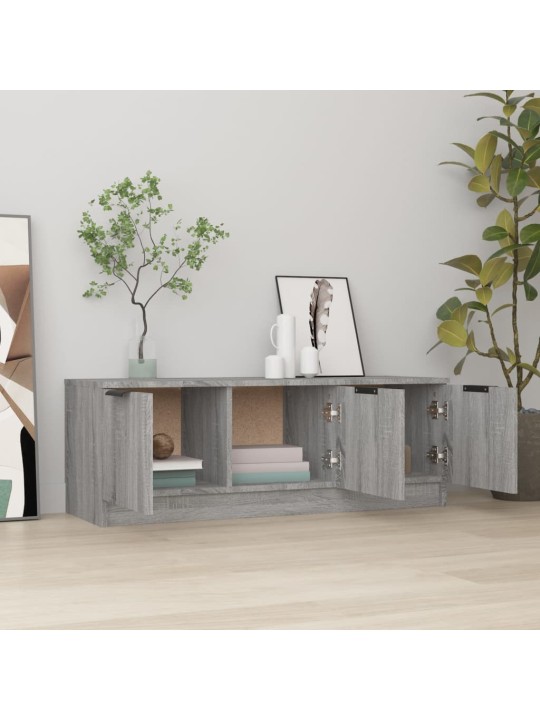 Tv skapītis, pelēka ozolkoka, 102x35x36,5 cm, inženierijas koks
