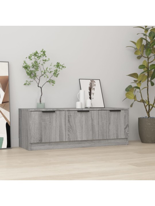 Tv skapītis, pelēka ozolkoka, 102x35x36,5 cm, inženierijas koks