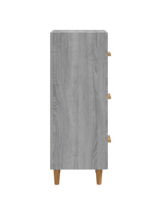 Kumode, pelēka ozolkoka, 34,5x34x90 cm, inženierijas koks