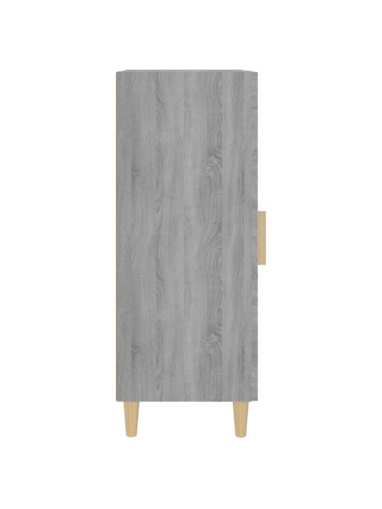 Kumode, pelēka ozolkoka, 34,5x34x90 cm, inženierijas koks