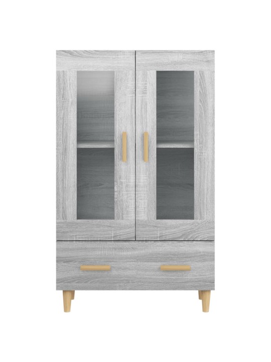 Augstais skapītis, pelēka ozola, 70x31x115cm, inženierijas koks
